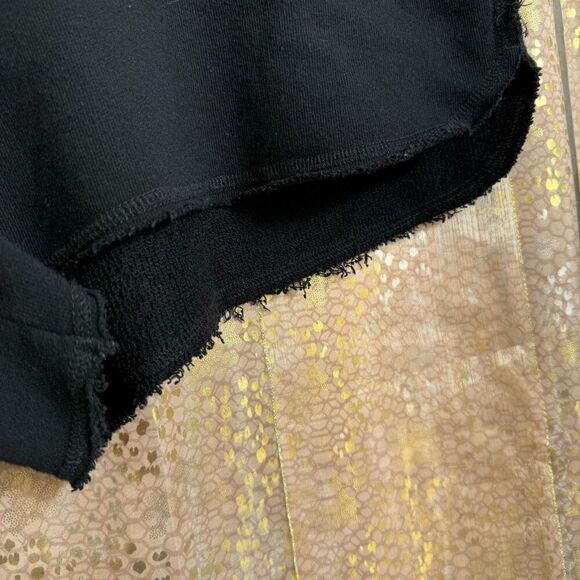 PINK Victorias Secret Black Drawstring Cotton Lounge Shorts Large - Picture 4 of 5